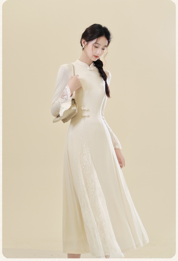 Chinese style cheongsam light dress