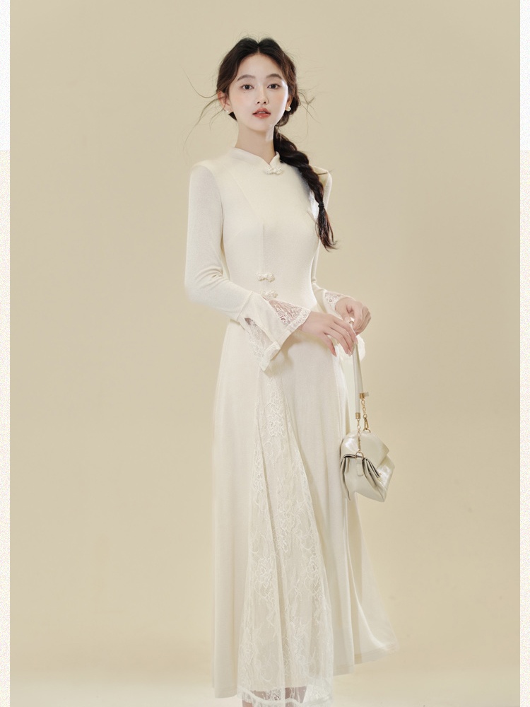 Chinese style cheongsam light dress