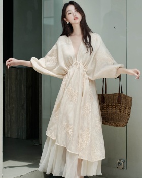 Frenum France style pinched waist dress