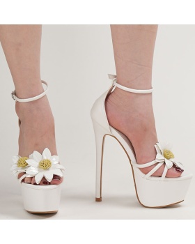 Catwalk party sandals European style high-heeled shoes for women
