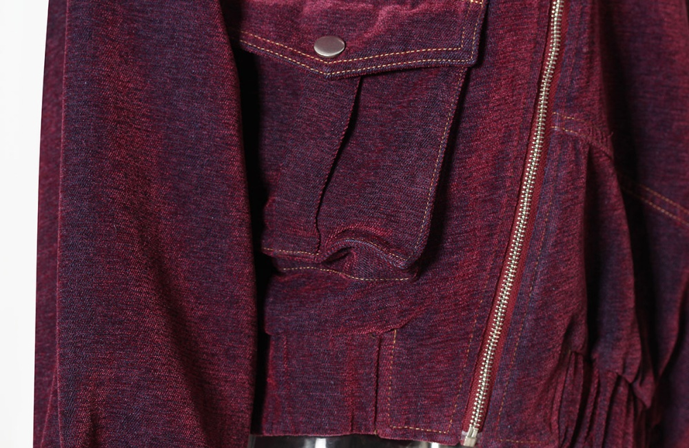 Denim asymmetry coat spring and autumn jacket for women