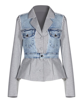 Chanelstyle splice business suit autumn hoodie for women