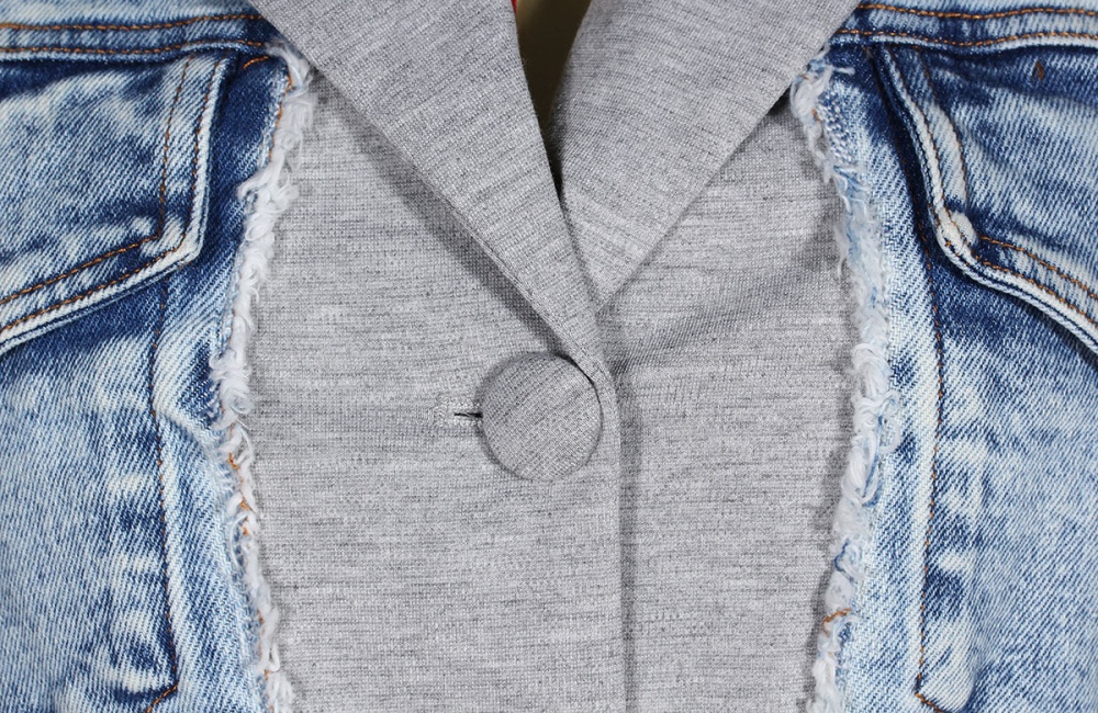 Chanelstyle splice business suit autumn hoodie for women