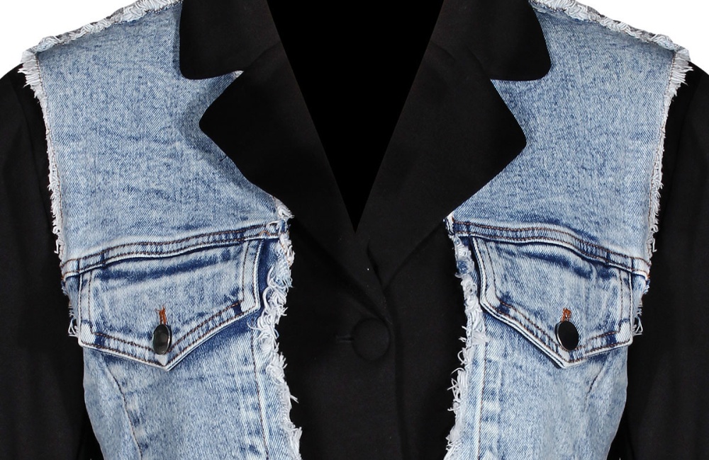 Chanelstyle splice business suit autumn hoodie for women