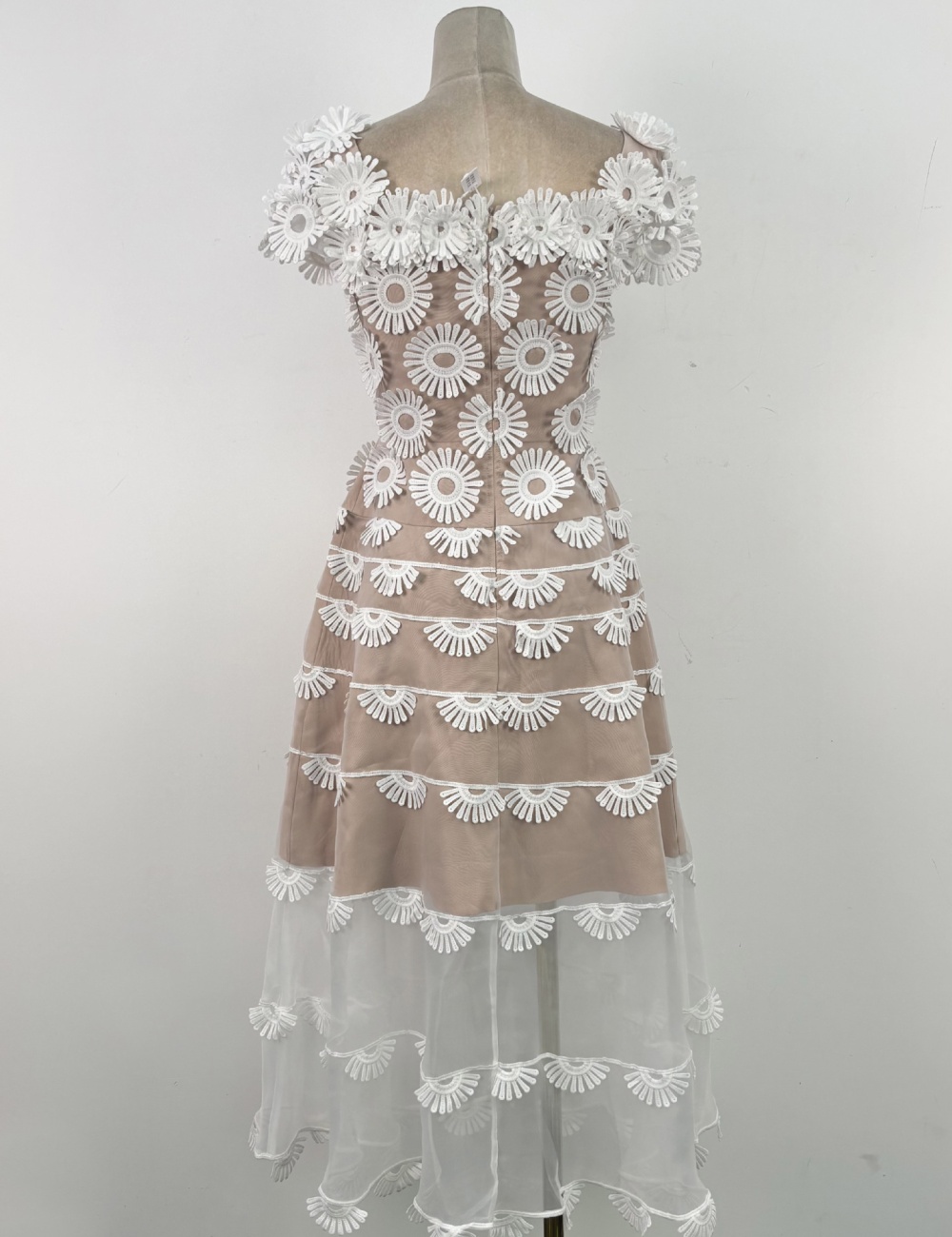 Stereoscopic temperament long dress chiffon dress
