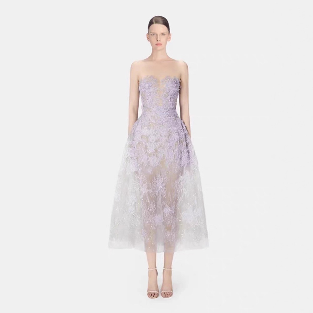 Temperament dress light luxury long dress
