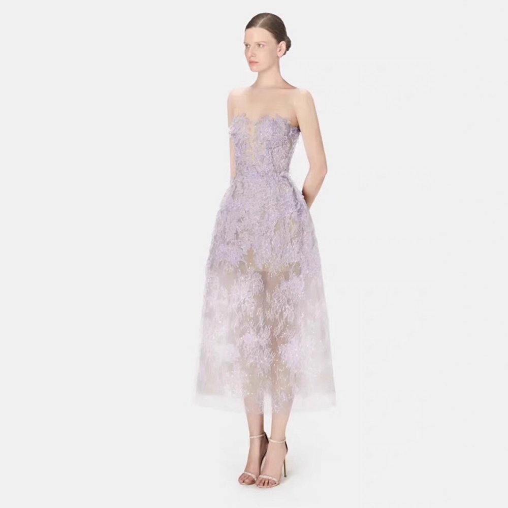Temperament dress light luxury long dress