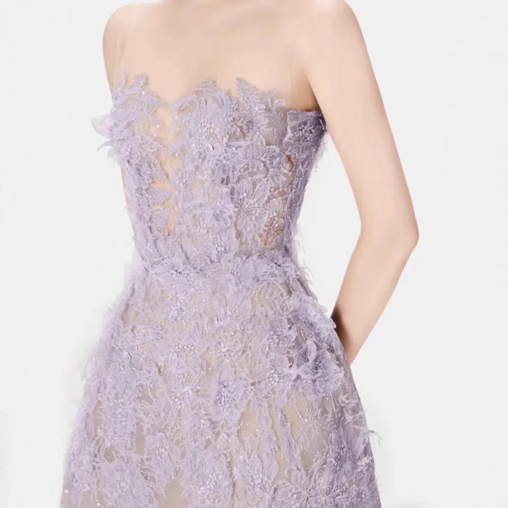 Temperament dress light luxury long dress