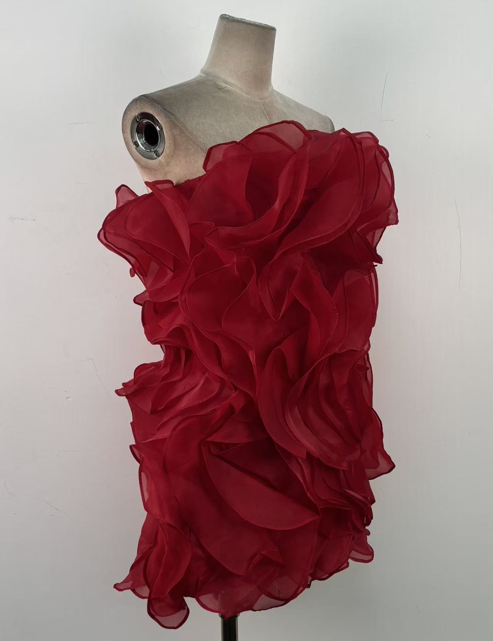 Wrapped chest T-back thick and disorderly dress