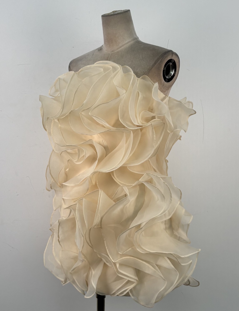 Wrapped chest T-back thick and disorderly dress