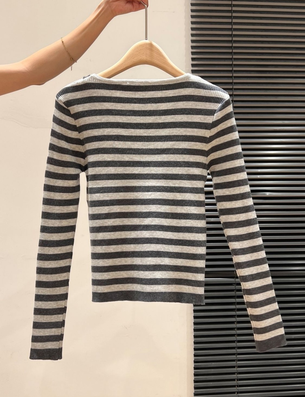 Splice bottoming shirt autumn and winter tops for women