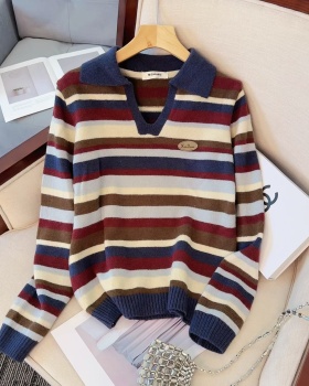 Show young large yard sweater stripe tops for women
