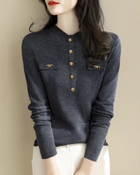 Long sleeve bottoming shirt slim tops for women