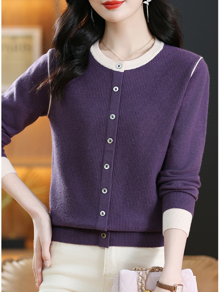 Round neck bottoming shirt shirts for women
