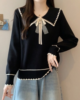 All-match France style tops slim sweater for women