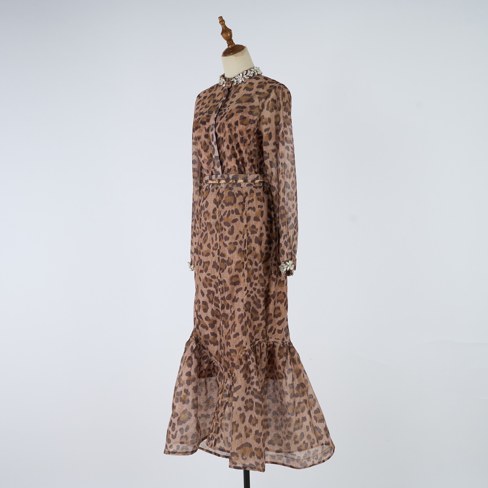 Cstand collar skirt autumn and winter shirt a set
