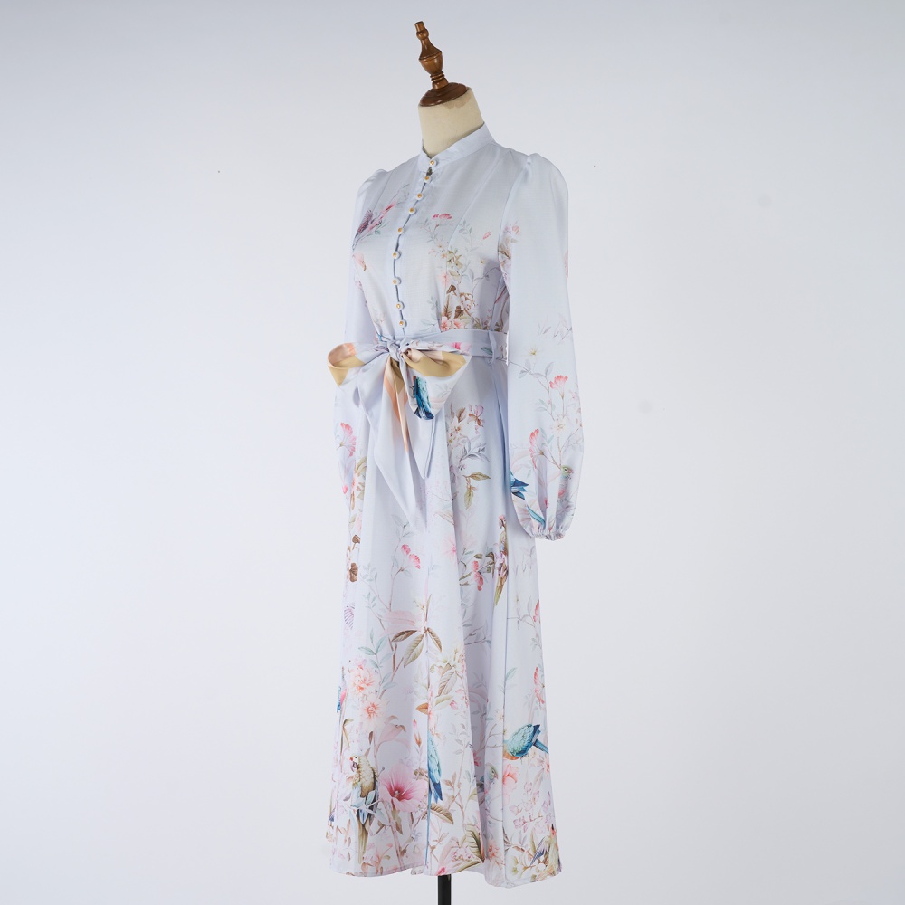 Pinched waist colors jumpsuit autumn long sleeve shirt
