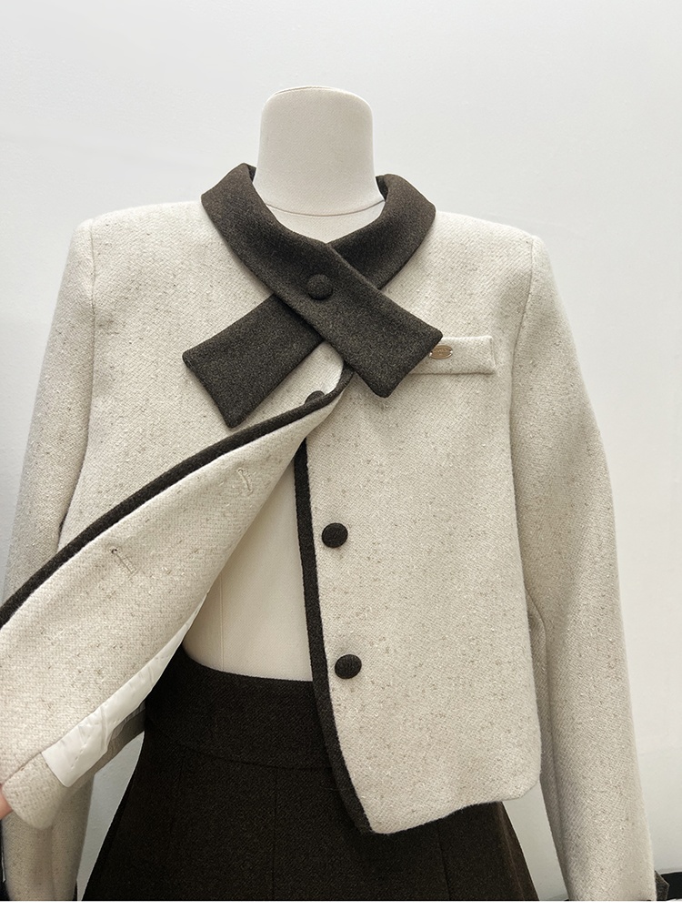 Clip cotton skirt European style coat 2pcs set