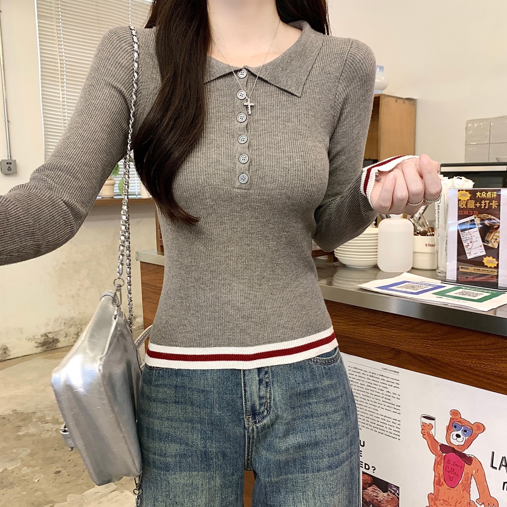 Thermal sweater bottoming tops for women