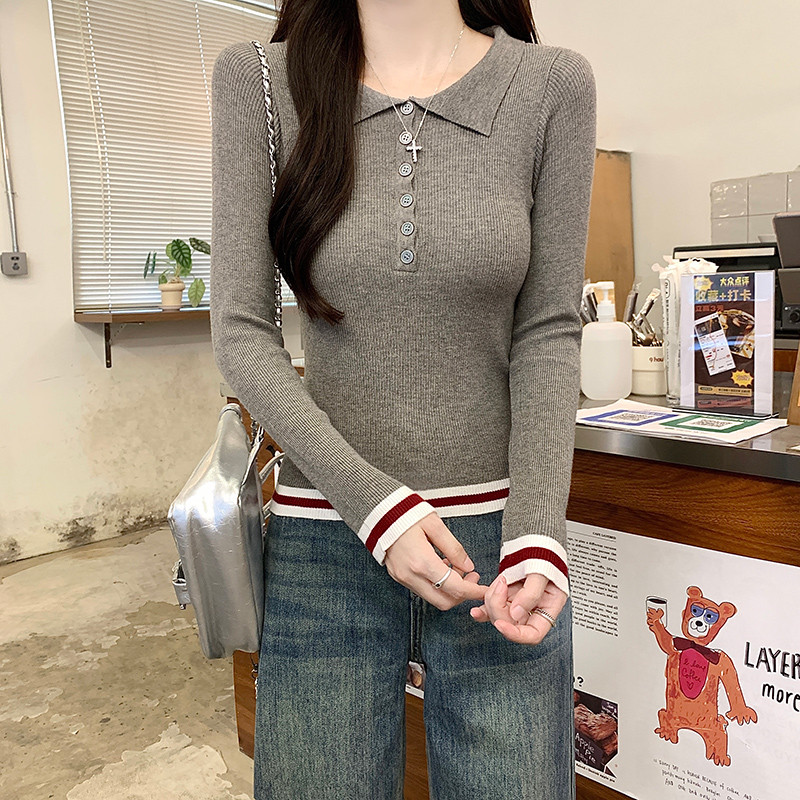 Thermal sweater bottoming tops for women