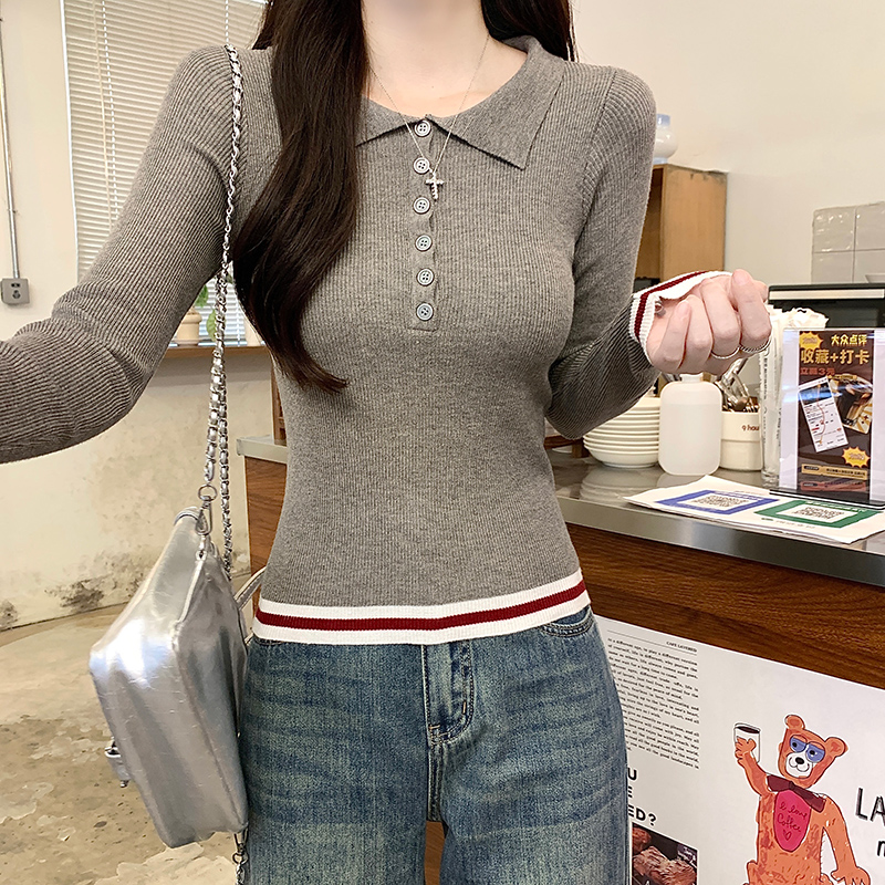 Thermal sweater bottoming tops for women