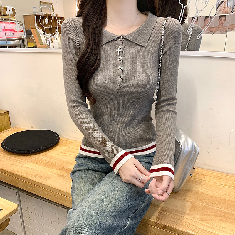 Thermal sweater bottoming tops for women