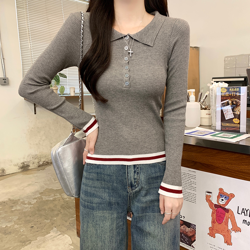 Thermal sweater bottoming tops for women