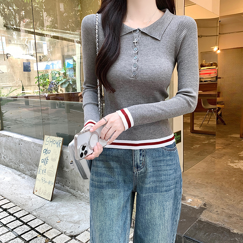 Thermal sweater bottoming tops for women
