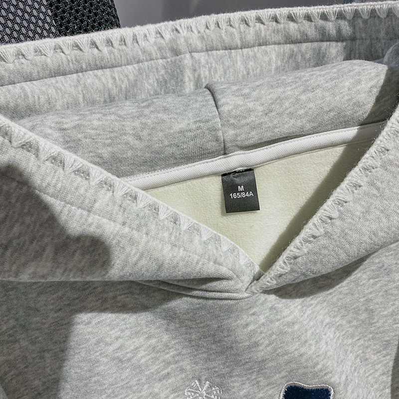 Thick thermal hoodie plus velvet tops for women