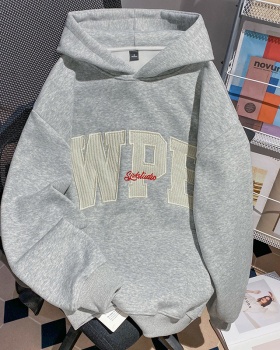 Pure cotton cotton hoodie long sleeve T-shirt for women