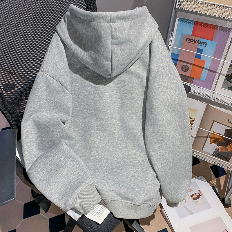 Pure cotton cotton hoodie long sleeve T-shirt for women