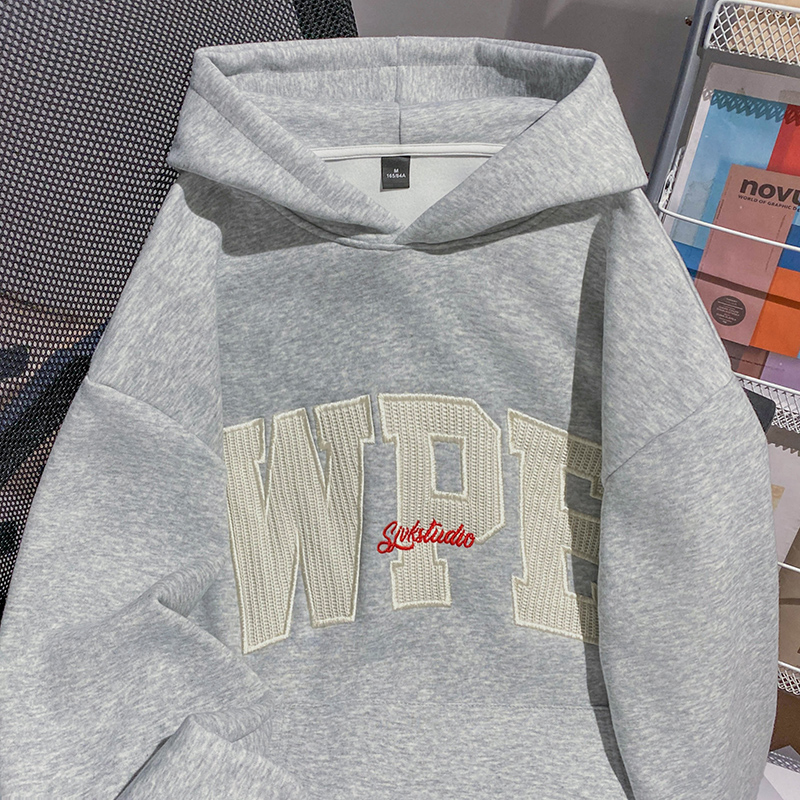 Pure cotton cotton hoodie long sleeve T-shirt for women