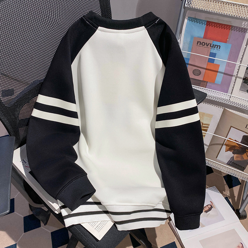 Thermal raglan sleeve hoodie pure cotton tops