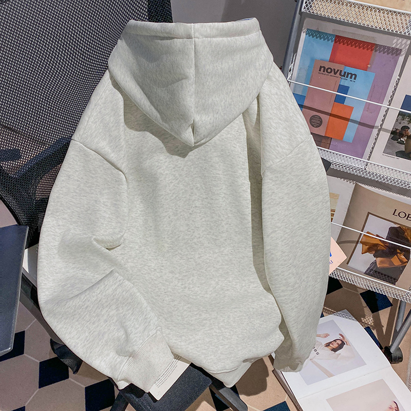 Long sleeve embroidery T-shirt loose hoodie for women