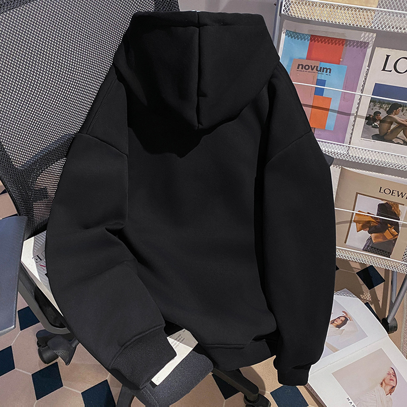 Loose stereoscopic tops thermal hoodie for women