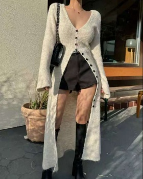 Single-breasted dress Korean style sweater for women