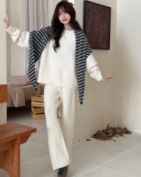 Show young high waist tops Korean style shawl 3pcs set