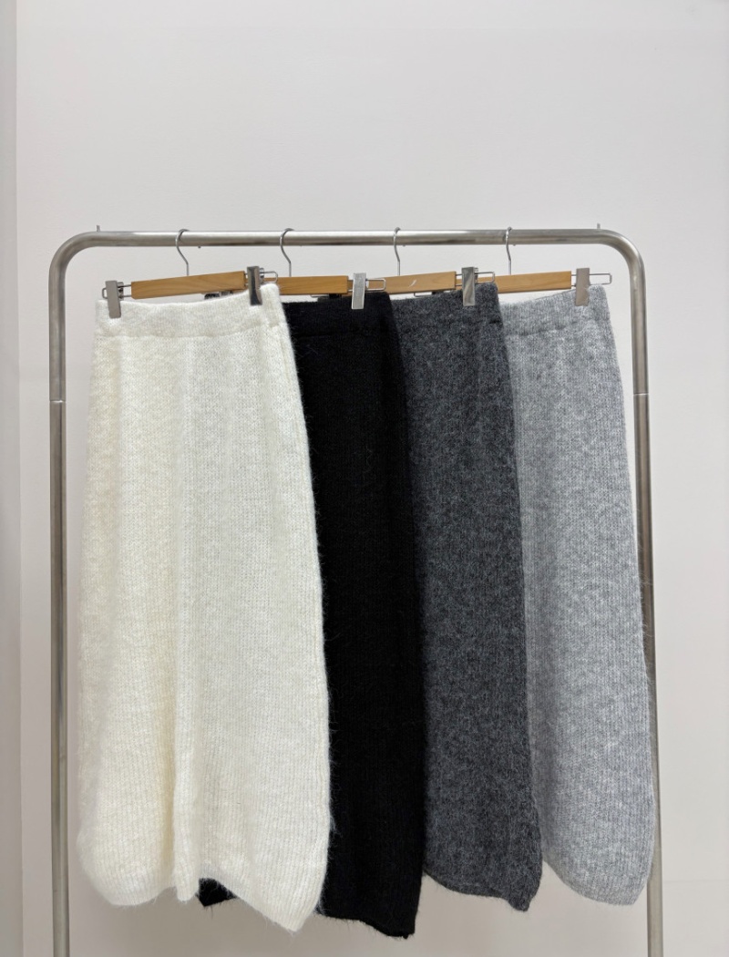 High waist sweater strapless skirt 2pcs set for women