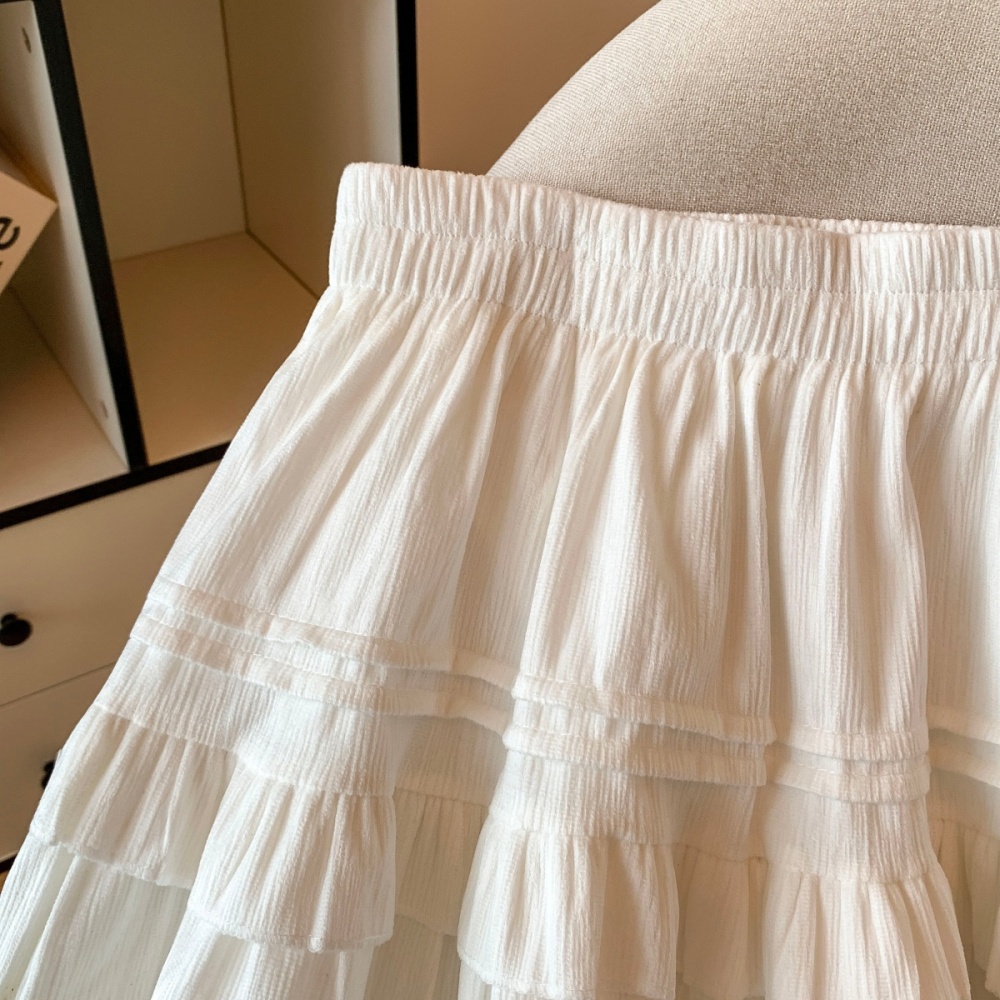 Lace spring and autumn skirt A-line short skirt for women