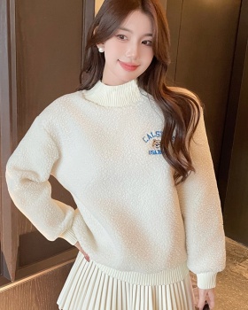 Pullover plus velvet hoodie autumn and winter tops