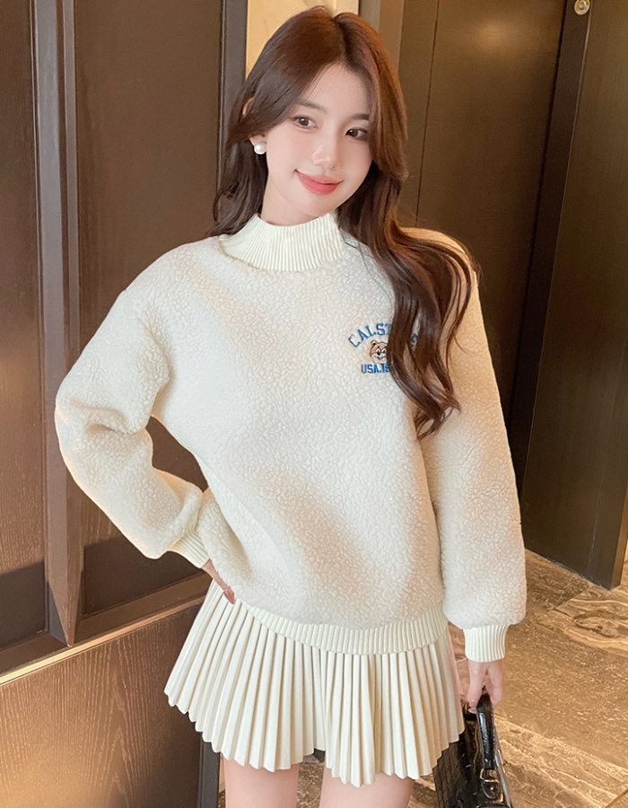 Pullover plus velvet hoodie autumn and winter tops