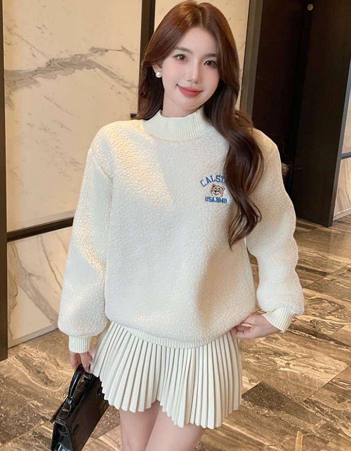 Pullover plus velvet hoodie autumn and winter tops