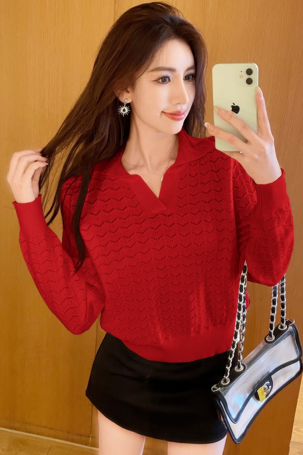 Loose wears outside sweater pullover tops for women