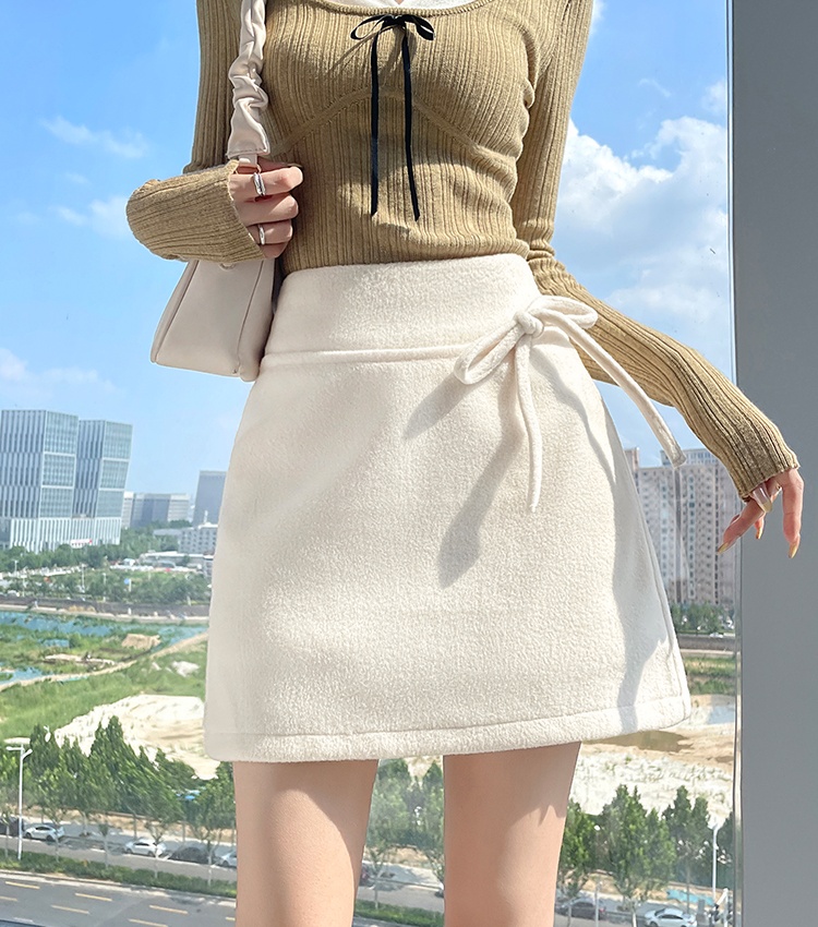 Package hip bow skirt high waist autumn short skirt