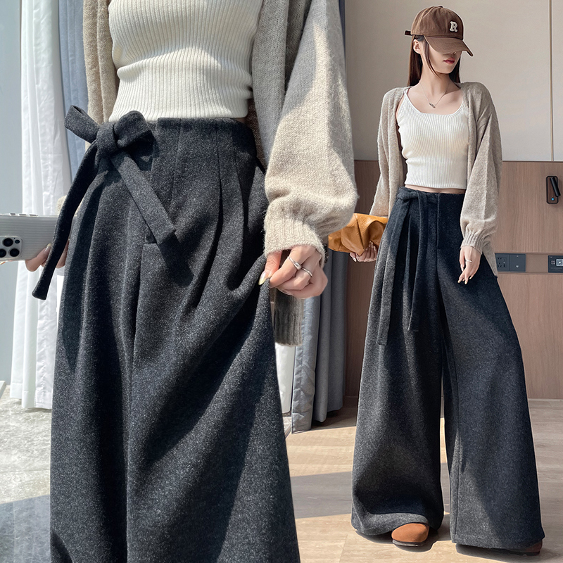 Thick slim all-match suit pants frenum Casual long pants