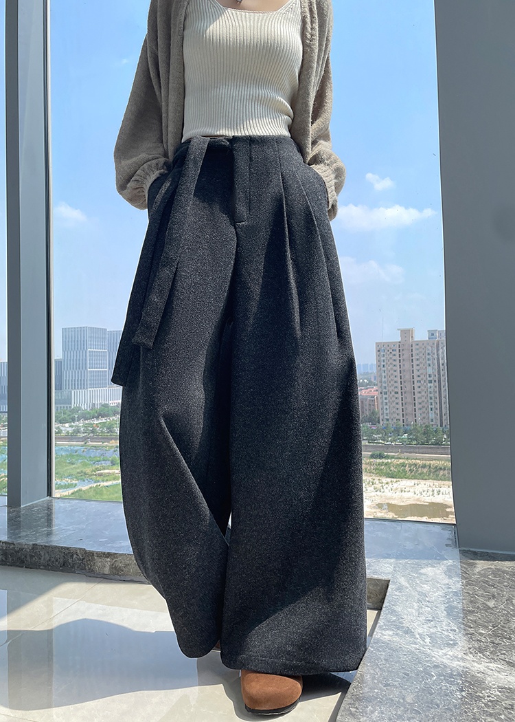 Thick slim all-match suit pants frenum Casual long pants