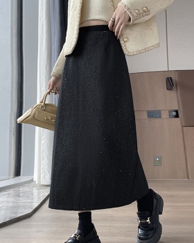 Autumn and winter skirt glitter long skirt for women