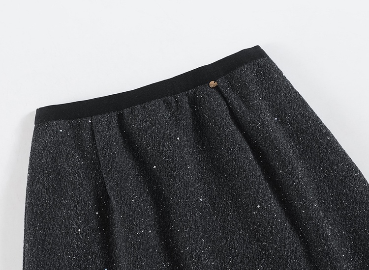 Autumn and winter skirt glitter long skirt for women