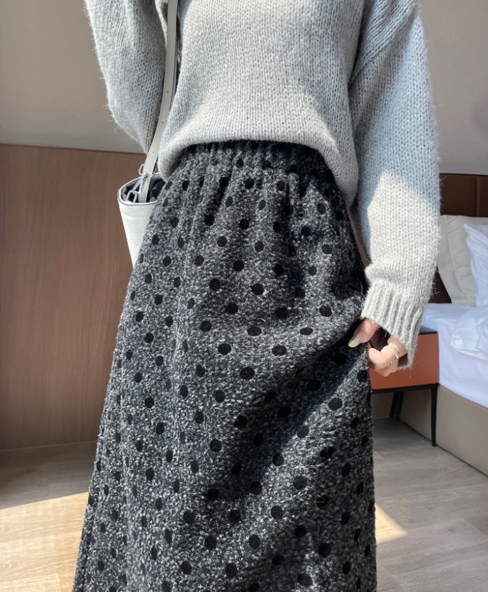 Modern long skirt autumn and winter skirt for women