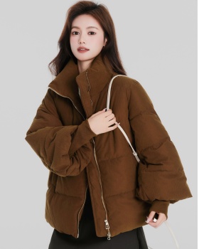 Fashion thick cotton coat niche cstand collar coat